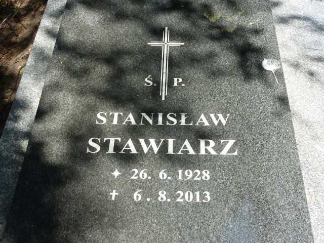 Stanisław Stawiarz 1928 Katowice - Grobonet - Wyszukiwarka osób pochowanych
