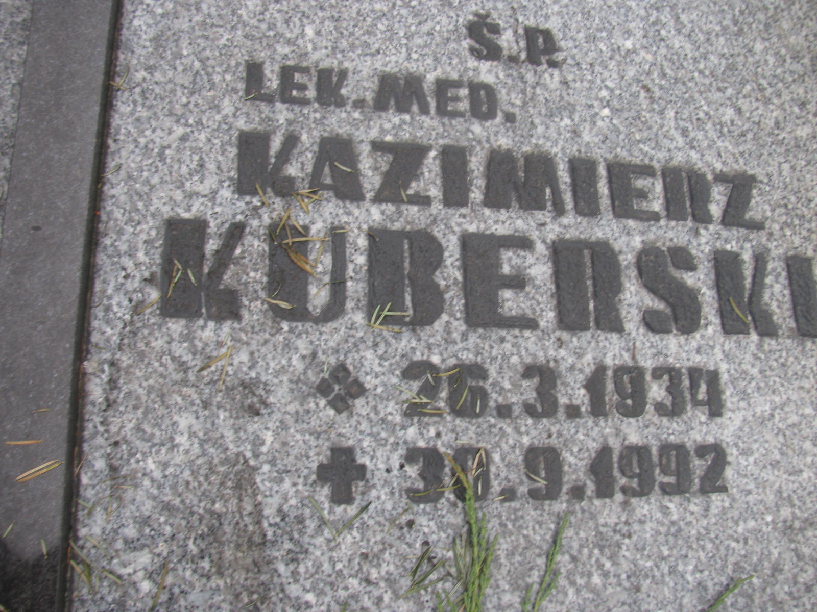 Kazimierz Kuberski 1934 Katowice - Grobonet - Wyszukiwarka osób pochowanych