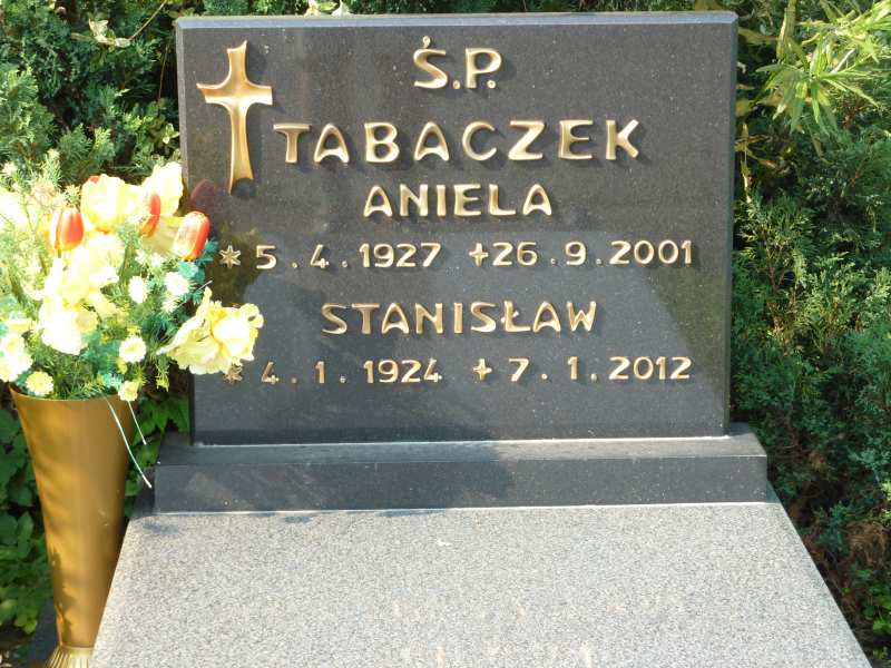 Aniela Tabaczek 1927 Katowice - Grobonet - Wyszukiwarka osób pochowanych
