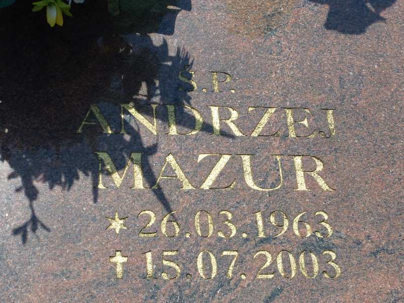 Andrzej Mazur 1963 Katowice - Grobonet - Wyszukiwarka osób pochowanych
