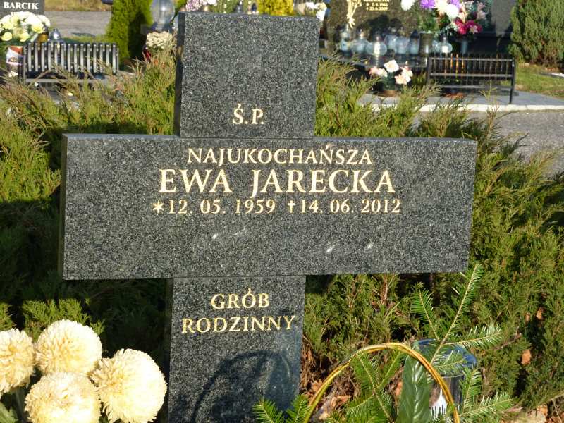 Ewa Jarecka 1959 Katowice - Grobonet - Wyszukiwarka osób pochowanych