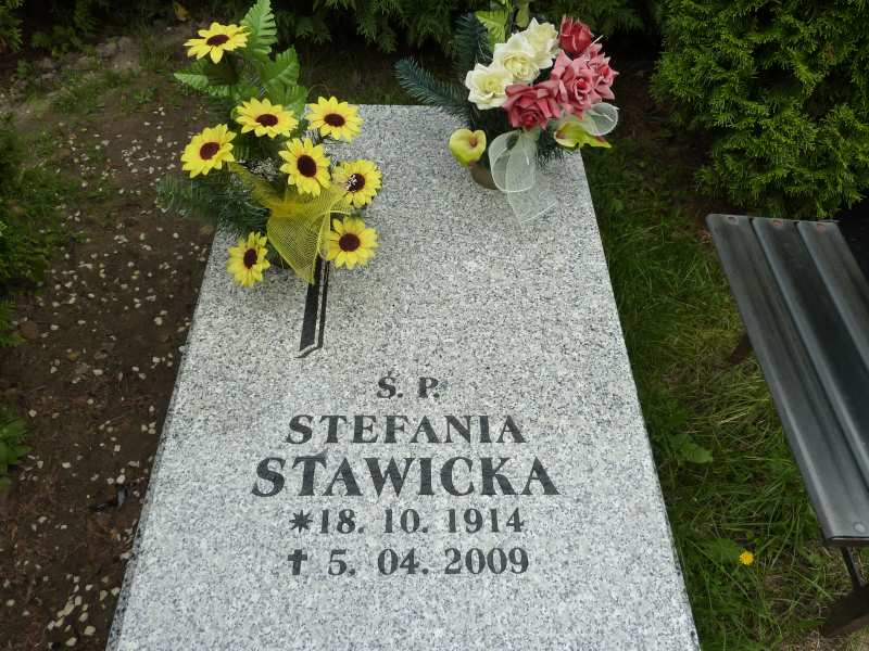 Stefania Stawicka 1914 Katowice - Grobonet - Wyszukiwarka osób pochowanych