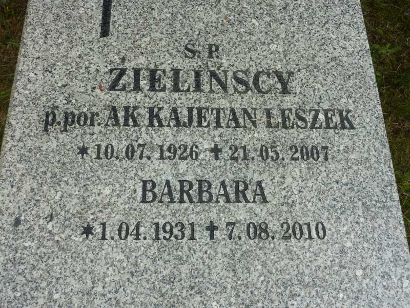 Kajetan Zieliński 1926 Katowice - Grobonet - Wyszukiwarka osób pochowanych