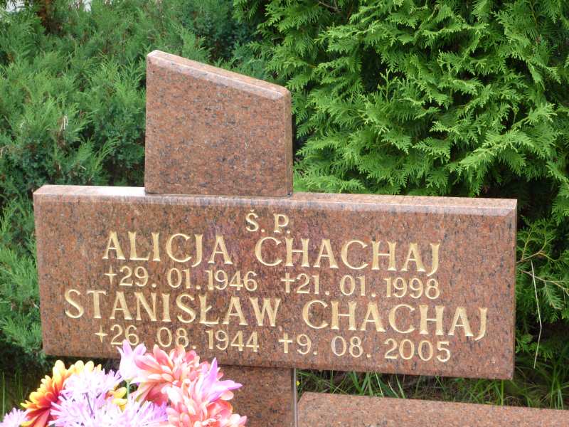Alicja Chachaj 1946 Katowice - Grobonet - Wyszukiwarka osób pochowanych