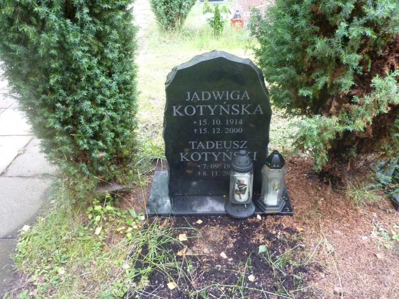 Jadwiga Kotyńska 1914 Katowice - Grobonet - Wyszukiwarka osób pochowanych