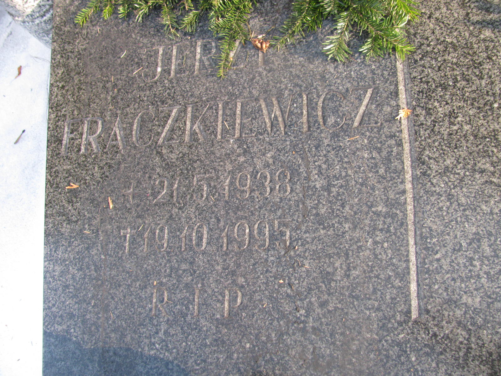 Jerzy Frączkiewicz 1938 Katowice - Grobonet - Wyszukiwarka osób pochowanych
