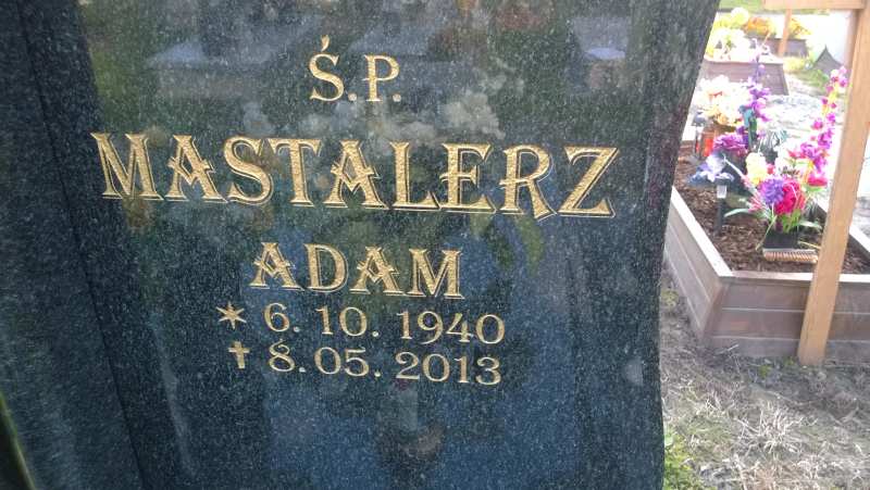 Adam Mastalerz 1940 Katowice - Grobonet - Wyszukiwarka osób pochowanych