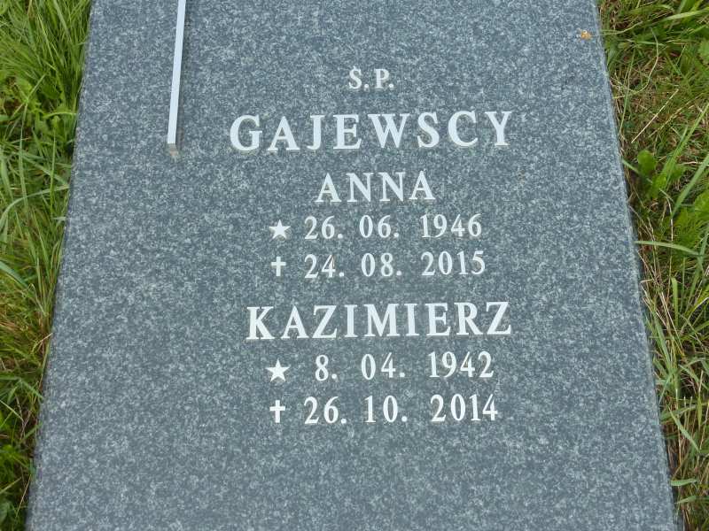 Anna Gajewska 1946 Katowice - Grobonet - Wyszukiwarka osób pochowanych