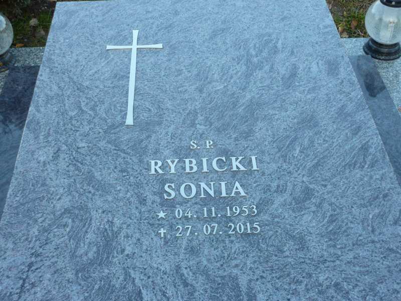Sonia Rybicka 1953 Katowice - Grobonet - Wyszukiwarka osób pochowanych