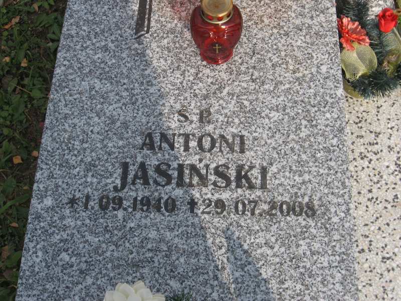 Antoni Jasiński 1940 Katowice - Grobonet - Wyszukiwarka osób pochowanych