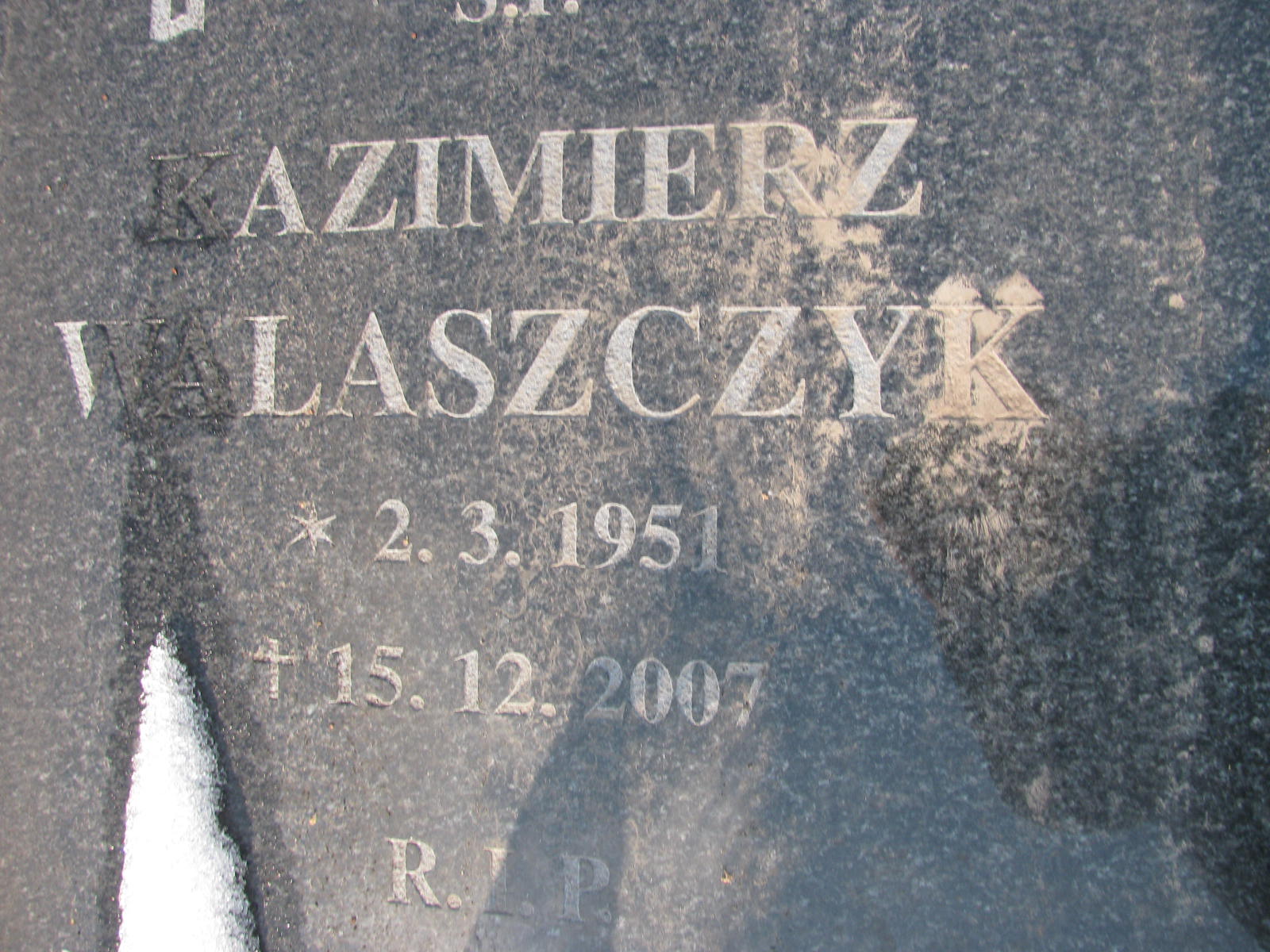 Kazimierz Walaszczyk 1951 Katowice - Grobonet - Wyszukiwarka osób pochowanych
