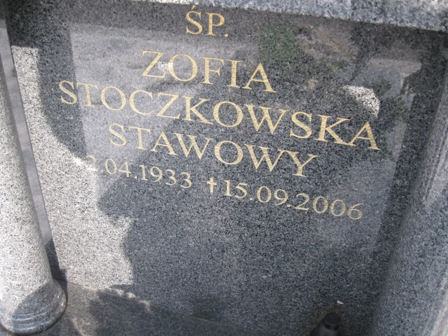 Grób Zofia Stoczkowska-Stawowy