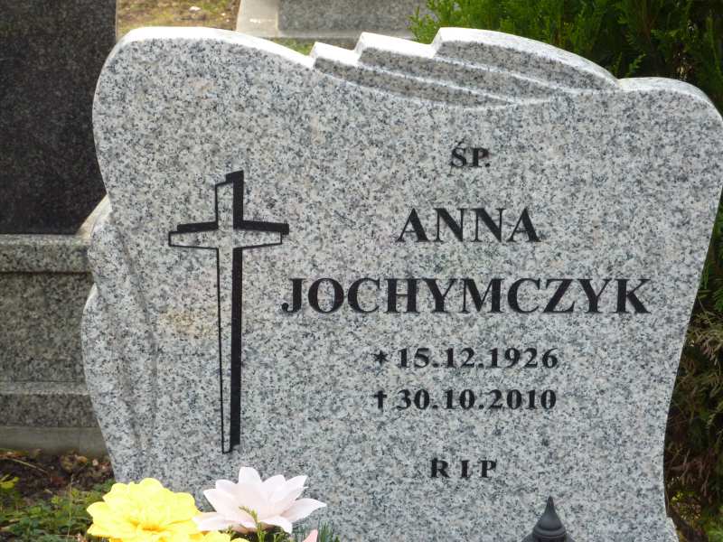 Anna Jochymczyk 1926 Katowice - Grobonet - Wyszukiwarka osób pochowanych