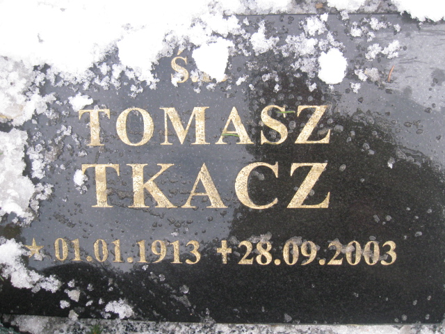 Tomasz Tkacz 2013 Katowice - Grobonet - Wyszukiwarka osób pochowanych