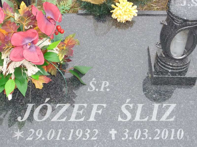 Józef Śliz 1932 Katowice - Grobonet - Wyszukiwarka osób pochowanych