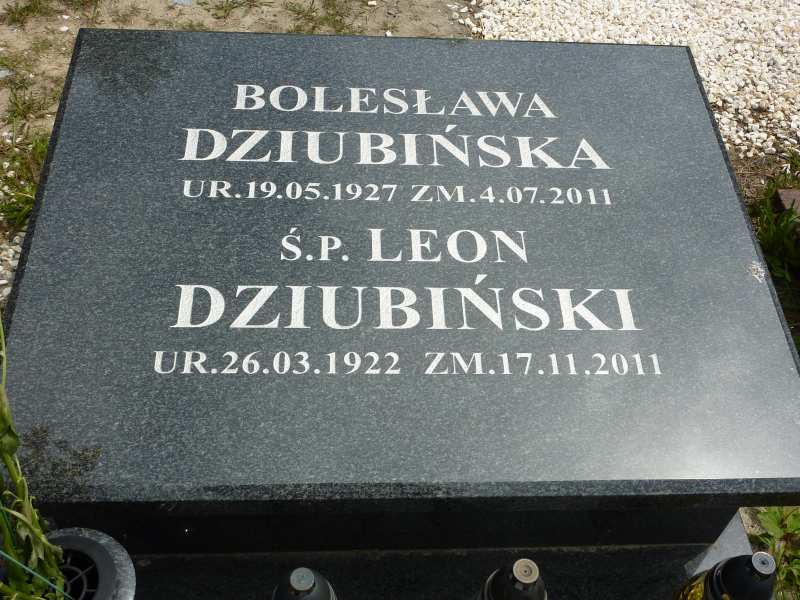 Leon Dziubiński 1922 Katowice - Grobonet - Wyszukiwarka osób pochowanych