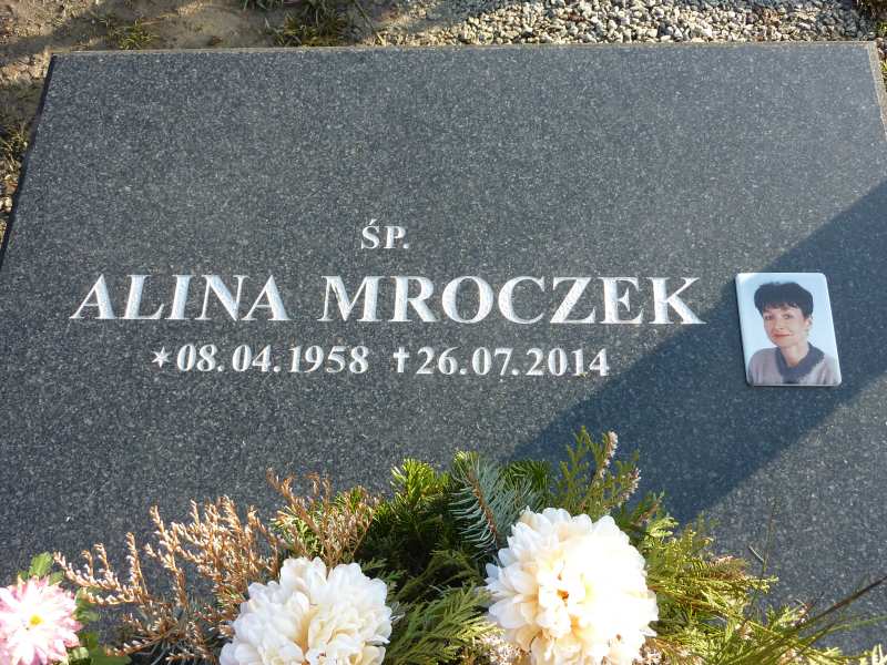 Alina Mroczek 1958 Katowice - Grobonet - Wyszukiwarka osób pochowanych