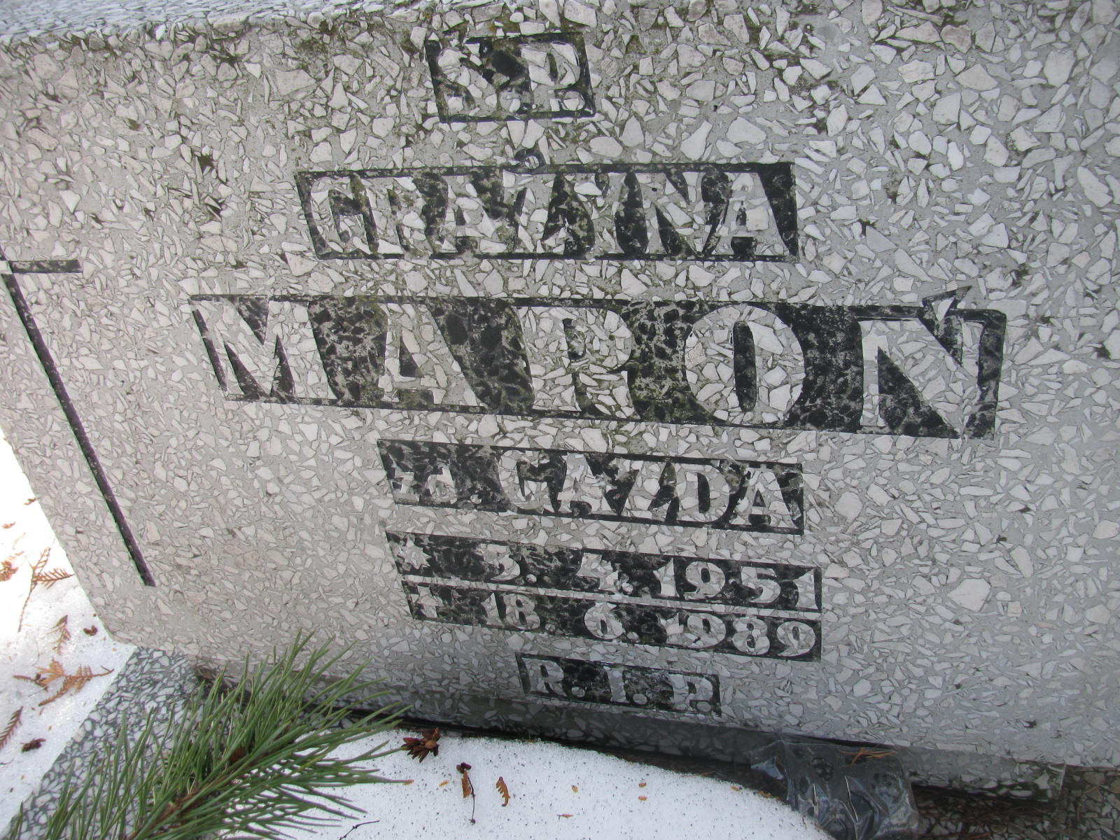 Grażyna Maroń 1951 Katowice - Grobonet - Wyszukiwarka osób pochowanych