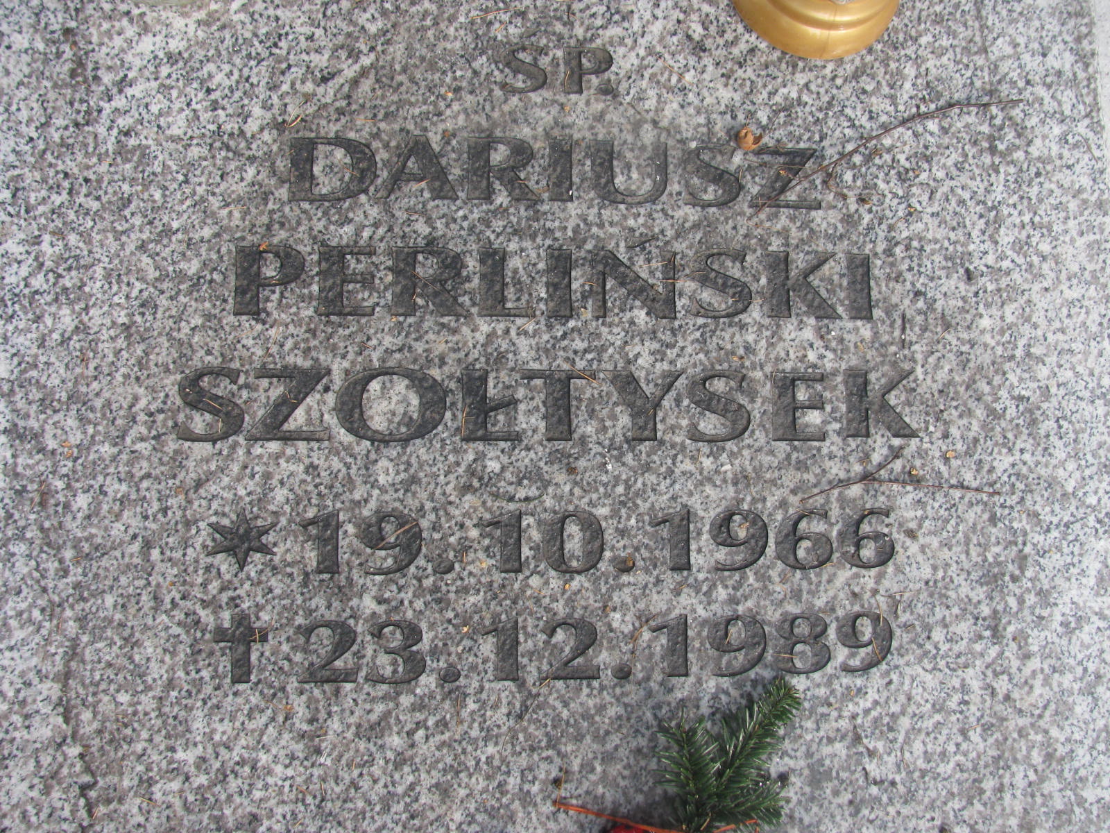 Dariusz Perliński Szołtysek 1966 Katowice - Grobonet - Wyszukiwarka osób pochowanych