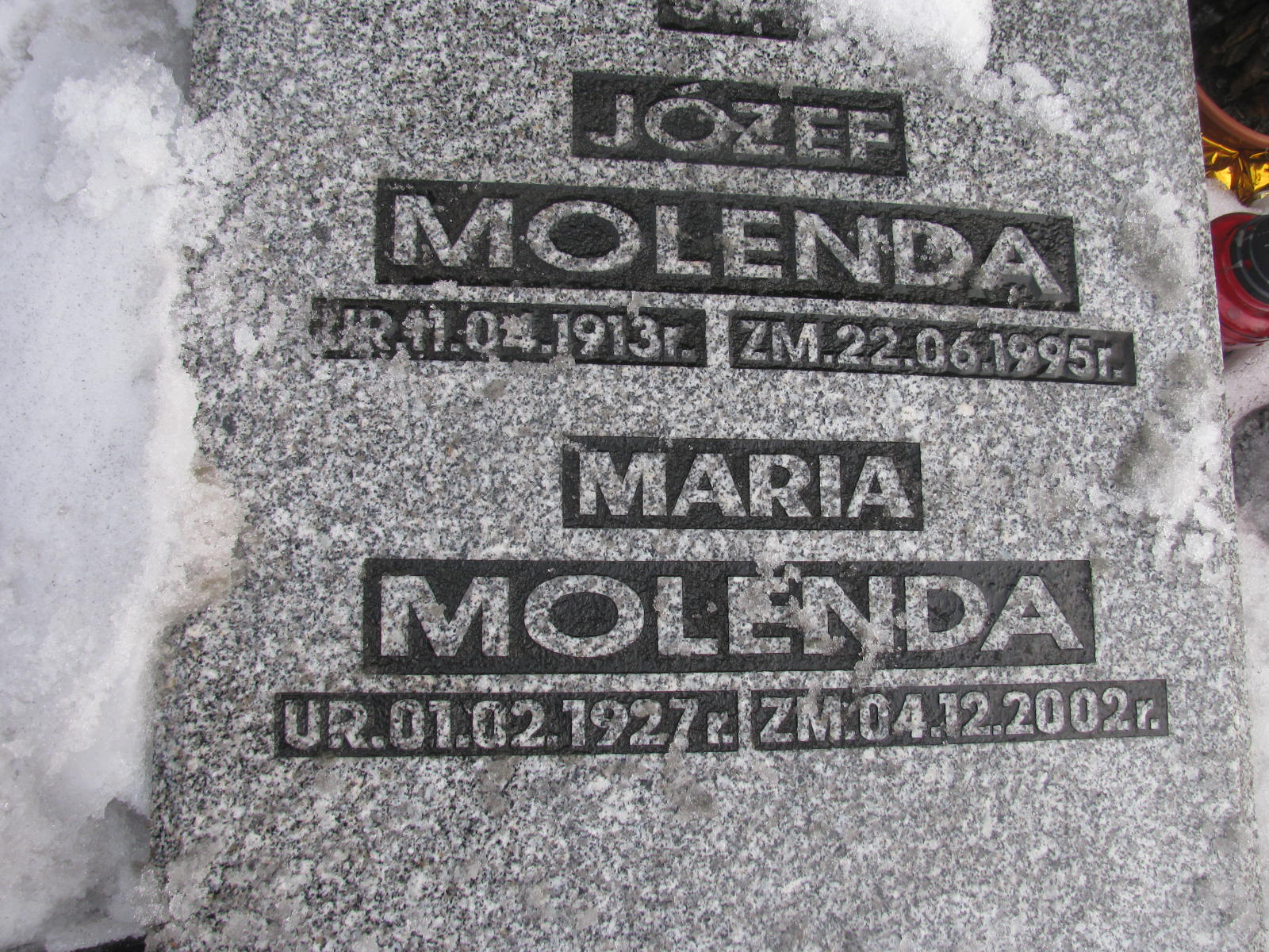 Józef Molenda Katowice - Grobonet - Wyszukiwarka osób pochowanych